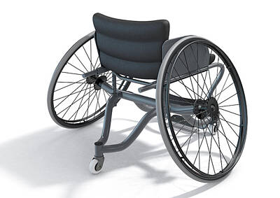 Athletes Digital Art - Sports Wheelchair by Allan Swart