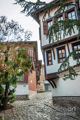 Modern Man Mid Century Modern - Traditional Houses In Old Town Of Plovdiv Bulgaria by JM Travel Photography
