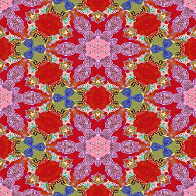 Catch Of The Day - Kaleidoscopic ornamental pattern by Miroslav Nemecek