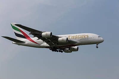 Staff Picks Judy Bernier Rights Managed Images - Emirates A380 Airbus Royalty-Free Image by David Pyatt
