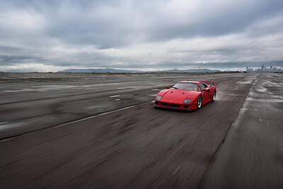 Marvelous Marble Rights Managed Images - #Ferrari #F40 #Print Royalty-Free Image by ItzKirb Photography