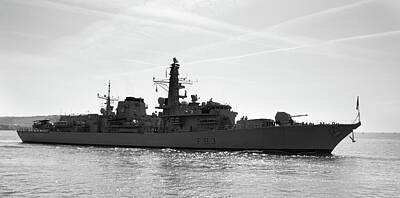 Wildlife Photography Black And White - HMS St Albans by Chris Day