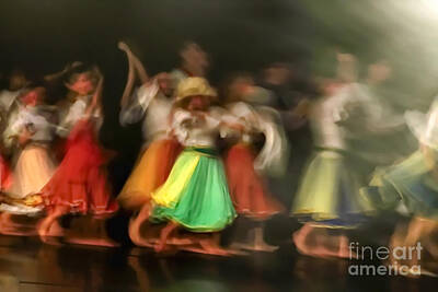 Bistro - Dancers in motion  by Vladi Alon