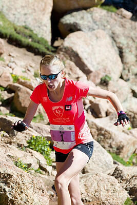 Steven Krull Royalty-Free and Rights-Managed Images - Pikes Peak Marathon and Ascent by Steven Krull