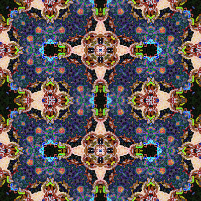 Ring Of Fire Rights Managed Images - Kaleidoscopic ornamental pattern Royalty-Free Image by Miroslav Nemecek