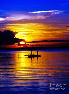 James Bo Insogna Royalty Free Images - Colorful Golden Fishermen Sunset Vertical Royalty-Free Image by James BO Insogna