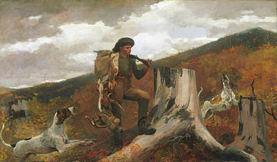 Ps I Love You - A Huntsman and Dogs - 1891 by Eric Glaser