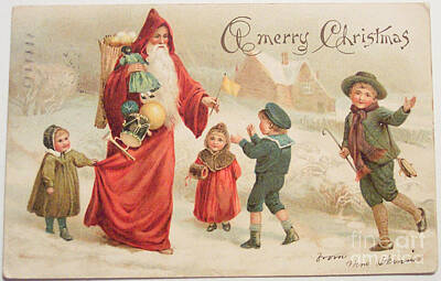 Maps Maps And More Maps - A Merry Joyous Christmas vintage card by Vintage Collectables