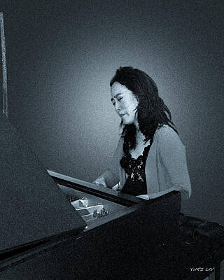 Jazz Rights Managed Images - A portrait of Jazz Pianist Helen Sung Royalty-Free Image by Yuri Lev