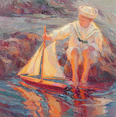 Impressionism Paintings - A Sailors Delight by Diane Leonard