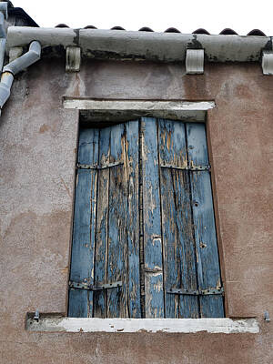 Lovely Lavender - A Shuttered Window in Murano Italy by Rick Rosenshein