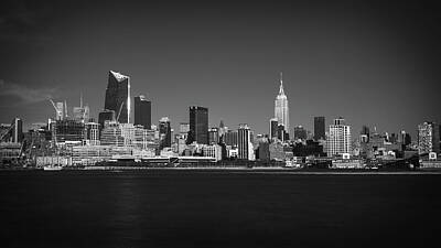 Palm Trees Rights Managed Images - A view from across the Hudson Royalty-Free Image by Eduard Moldoveanu