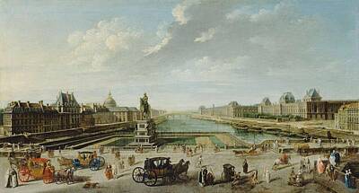 Design Pics - A View of Paris with the Ile de la Cite by Jean-Baptiste Raguenet by Jean-Baptiste Raguenet