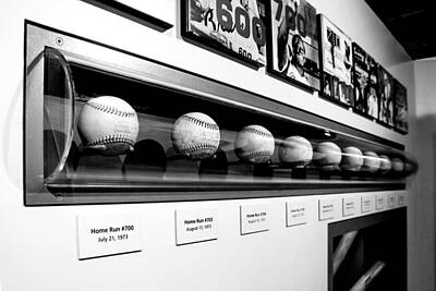 Baseball Royalty Free Images - Aarons Home Runs Royalty-Free Image by Greg Fortier
