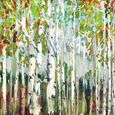 On Trend Breakfast Royalty Free Images - Abstract birch trees Royalty-Free Image by Marietta Cohen