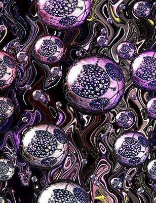 Western Buffalo - Abstract Bubbles 7616.11 by Belinda Cox