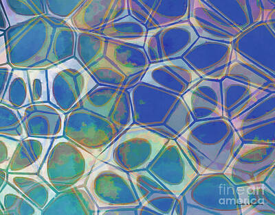 Celebrity Watercolors Rights Managed Images - Abstract Cells 5 Royalty-Free Image by Edward Fielding