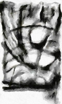 Florentius The Gardener - Abstract Monochome 147 by D A Diggs