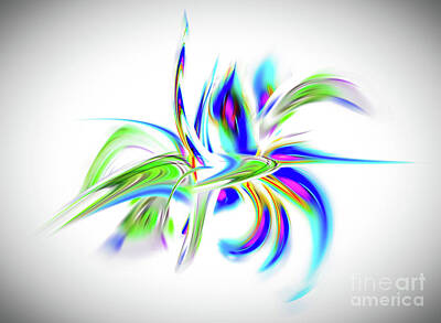 Walter Zettl Digital Art - Abstract perfection - Flower Magical by Walter Zettl