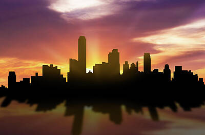 Grateful Dead Royalty Free Images - Adelaide Skyline Sunset AUAD22 Royalty-Free Image by Aged Pixel