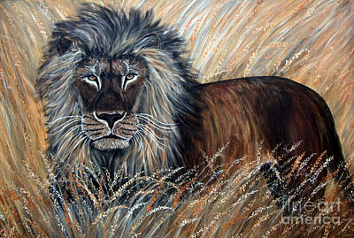 Storm Clouds Colt Forney Royalty Free Images - African Lion 2 Royalty-Free Image by Nick Gustafson