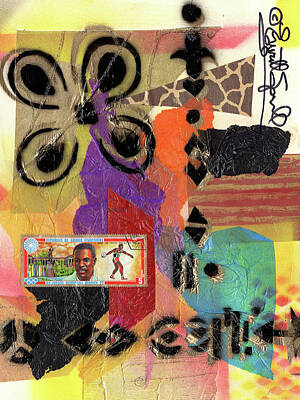 Af One - Afro Collage - H by Everett Spruill