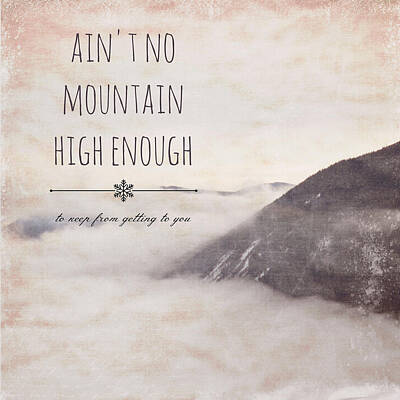 Musicians Digital Art Rights Managed Images - Aint No Mountain High Enough v1 Royalty-Free Image by Brandi Fitzgerald