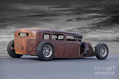 Wine Down Rights Managed Images - Alley Rat Rod Sedan II Royalty-Free Image by Dave Koontz
