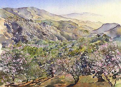 Life Is Good - Almond Blossom in Guajar Alto by Margaret Merry