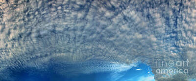 Cowboy - Alto Cumulus Clouds in the Sky, Sonoma County, California by Wernher Krutein
