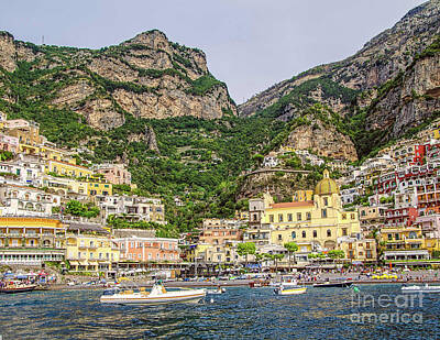 Cities Rights Managed Images - Amalfi Coast. View from the sea  Royalty-Free Image by Maria Rabinky