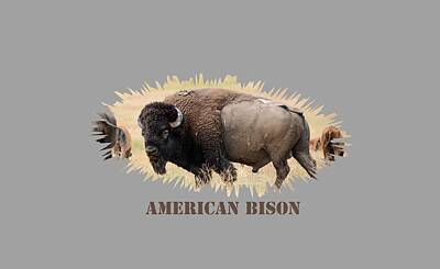 Landmarks Photos - American Bison by Whispering Peaks Photography