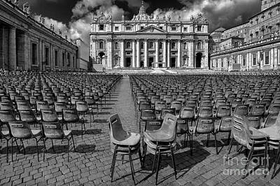 Snowflakes - An Audience With the Pope BW by Mike Nellums
