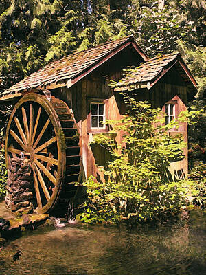 The Rolling Stones - An old watermill - 02 by AM FineArtPrints