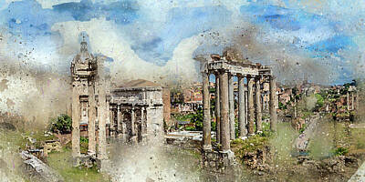 Bear Photography - Ancient Rome II by Ronald Bolokofsky