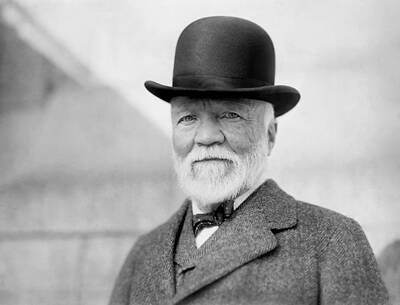 Portraits Photos - Andrew Carnegie Portrait - 1913 by War Is Hell Store
