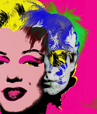 Actors Mixed Media - Andy Warhol Collection by Marvin Blaine