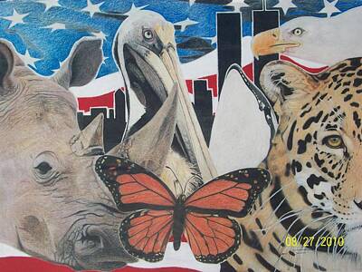 Tribal Animal Print Illustrations - Animals of Freedom  by Jamie Preston
