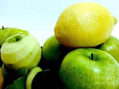Food And Beverage Royalty Free Images - Apples and Lemon  Royalty-Free Image by Mioara Andritoiu