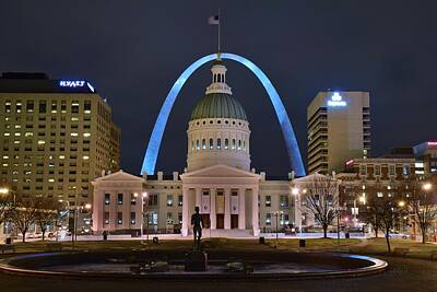 Baseball Photos - Arch from Downtown by Frozen in Time Fine Art Photography