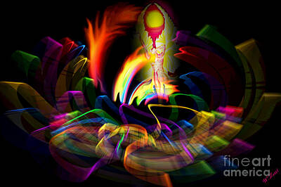 Walter Zettl Royalty-Free and Rights-Managed Images - Atrium Outburst Angel by Walter Zettl
