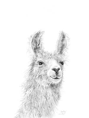 Mammals Drawings - Bailey by Kristin Llamas