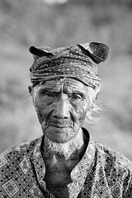 Portraits Photos - Bali Fisherman by Mike Reid