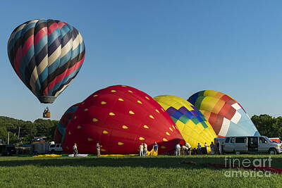 Maps Rights Managed Images - Balloon Launch Royalty-Free Image by Jeffrey Miklush