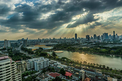 The Dream Cat Rights Managed Images - Bangkok cityscape 344 Royalty-Free Image by Jijo George