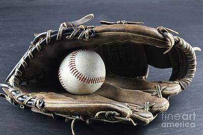 Baseball Photos - Baseball Leather by Douglas Sacha