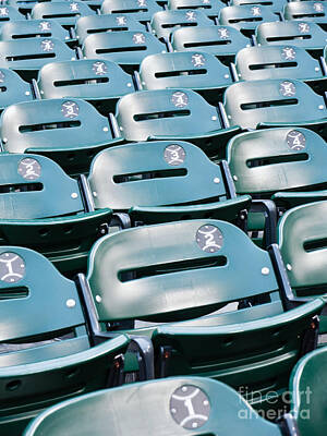 Baseball Royalty-Free and Rights-Managed Images - Baseball Stadium Seats by Paul Velgos