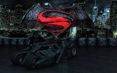 Comics Photos - Batman versus Superman by Louis Ferreira