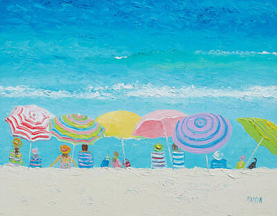 Beach Paintings - Beach Painting - Color of Summer by Jan Matson