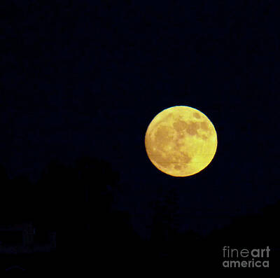 Bowling Royalty Free Images - Beginning Super Moon Royalty-Free Image by Julieanne Case